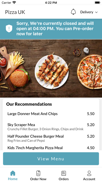 Pizza UK Screenshot