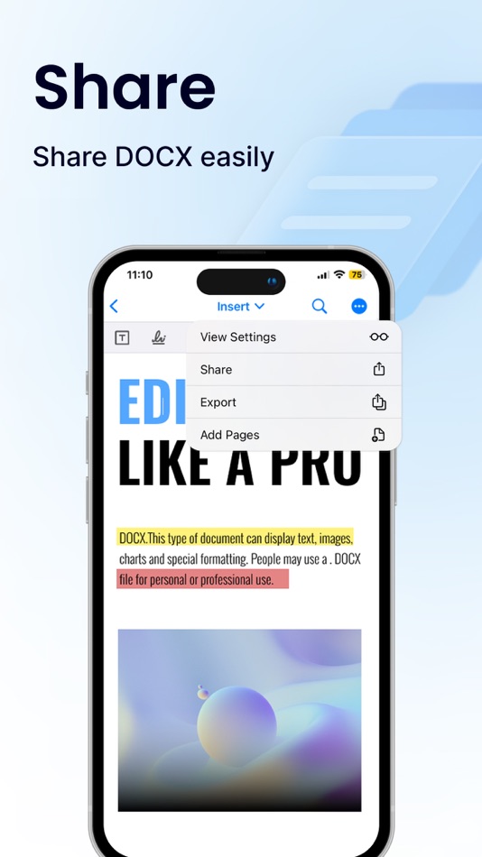 #8. Office Word:Edit Word Document (iOS) 由: Rhophi Analytics LLP
