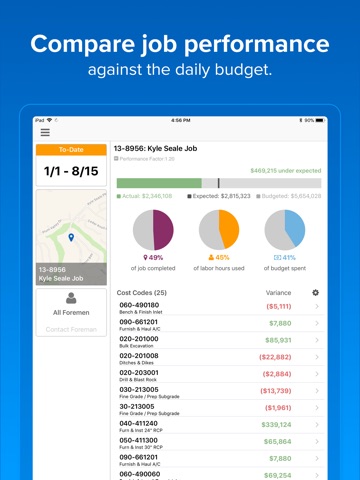 HCSS HeavyJob: Smart job sites iPad screenshot