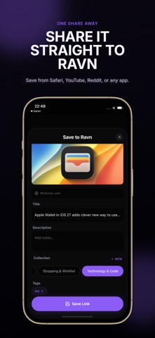 Ravn: Link Saver & Bookmarks Screenshot 5 of 7