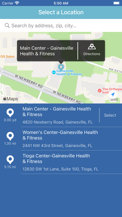 Screenshot #1 pour Gainesville Health & Fitness