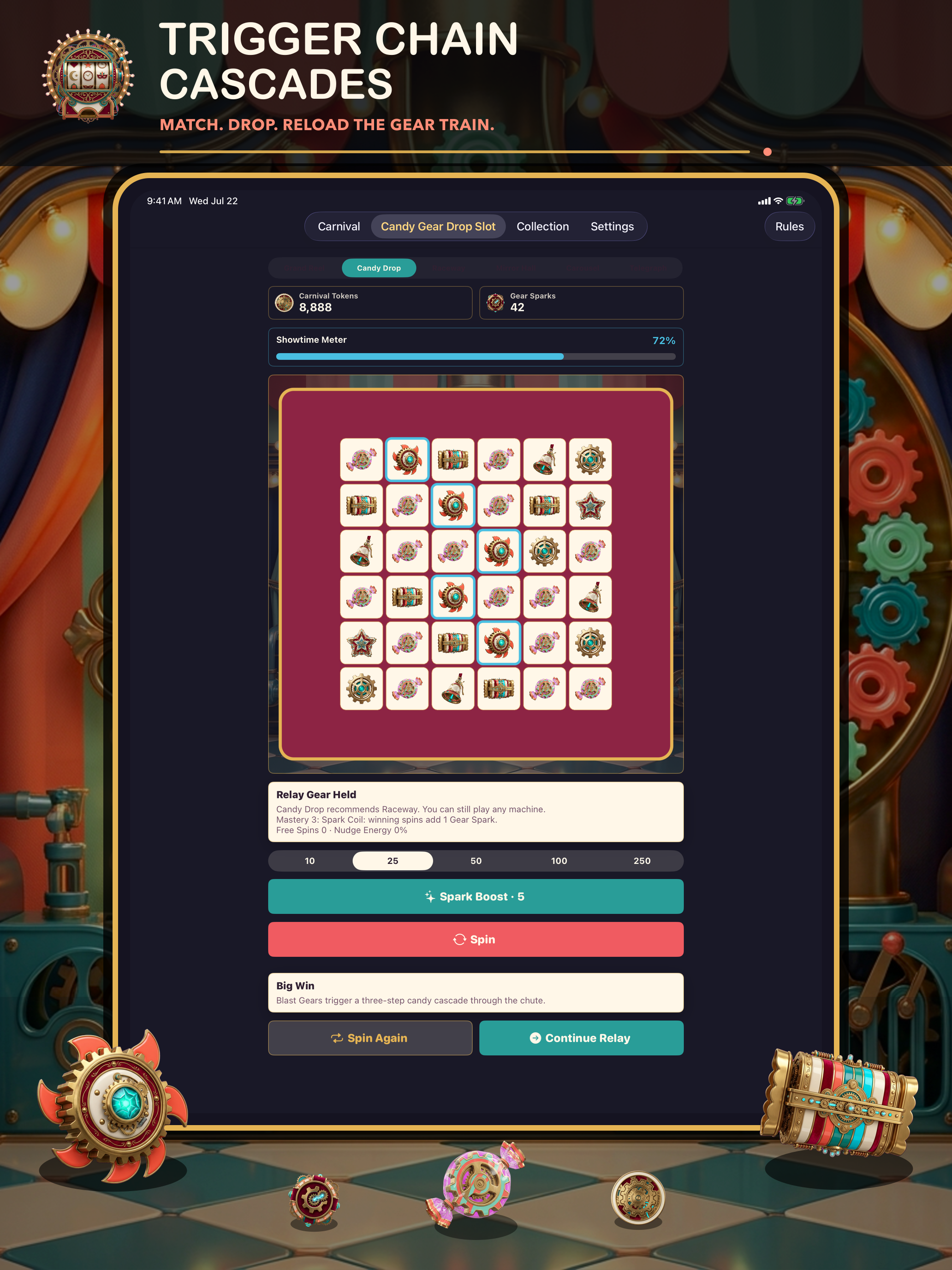 Clockwork Carnival Slot screenshot 14