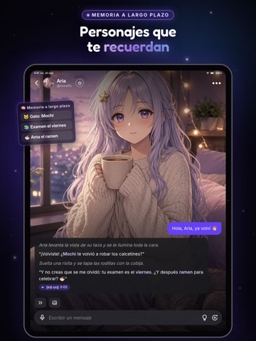 HiWaifu: Chat de personajes IA iPad screenshot 2