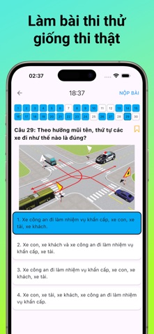 Ôn Thi GPLX 600 Câu (2025) iPhone screenshot
