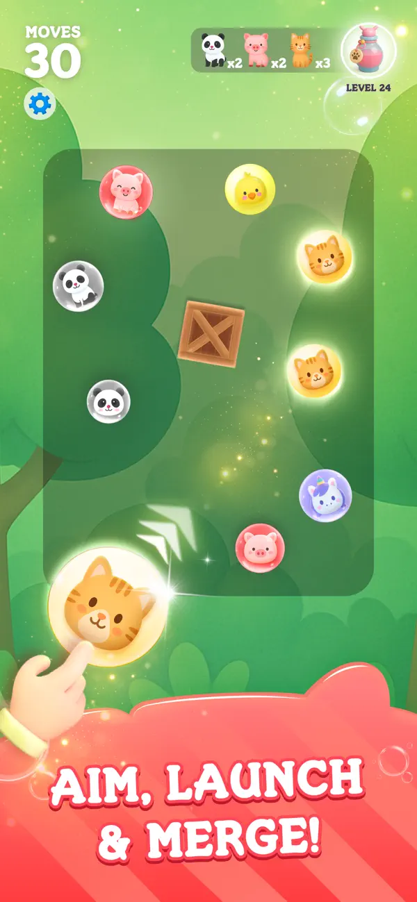 Screenshot #1 pour Bubbles Farm: Merge Puzzle
