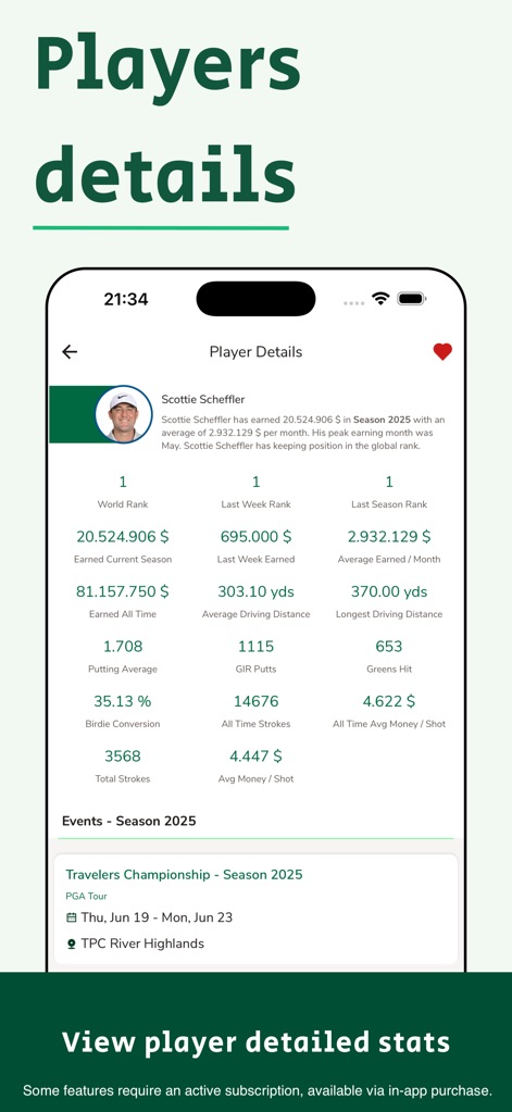 Golf Pro Stats - Sports App | MWM