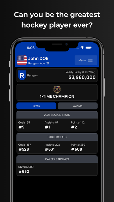 Hockey Career Game: Ice Legend Screenshot