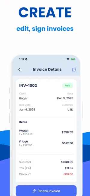 Invoice Generator: Maker ASAP screenshot 2