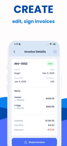 Invoice Generator: Maker ASAP Screenshot 2 of 6