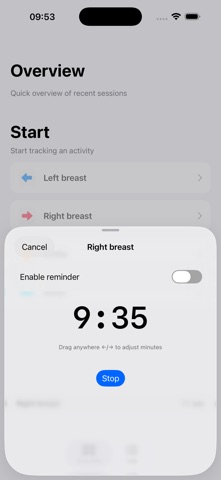 Noah Baby Feed & Sleep screenshot