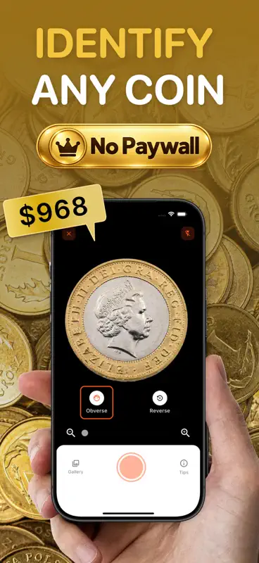 Coin Scanner: Value Identifier screenshot 1 of 5