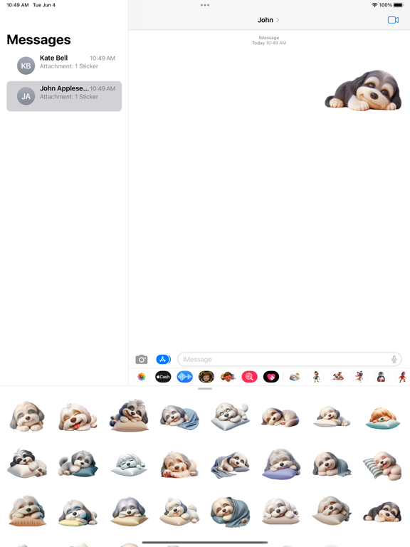 Screenshot #4 pour Sleeping Havanese Stickers