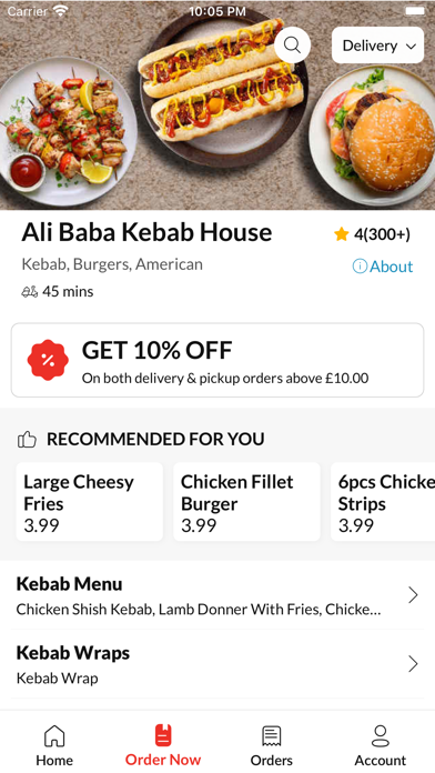 Ali Baba Kebab House. Screenshot