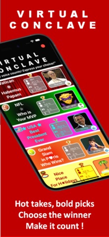 Virtual Conclave News Vote screenshot