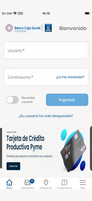 B Caja Social Empresas screenshot 2
