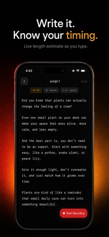 Offcue: Teleprompter Camera Screenshot 2 of 6