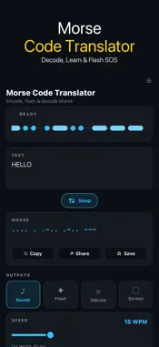 Morse Code Translator + screenshot 3
