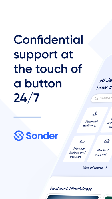 Sonder: Wellbeing & safety Screenshot