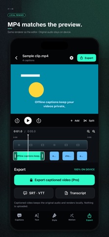 Offline AI Auto Captions Screenshot 7 of 8