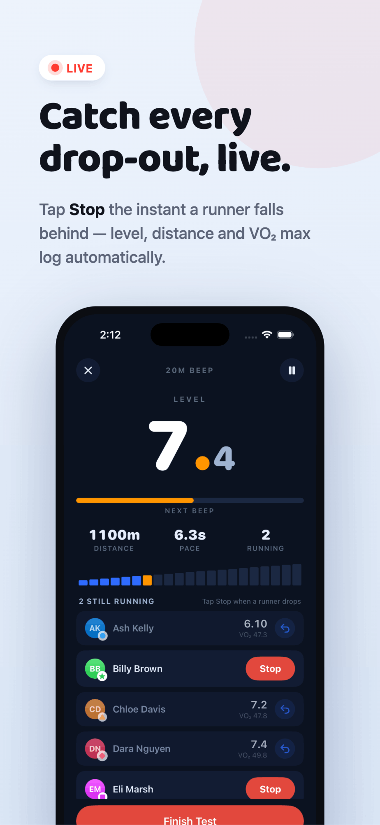 Bleep Test: Fitness Test screenshot 2