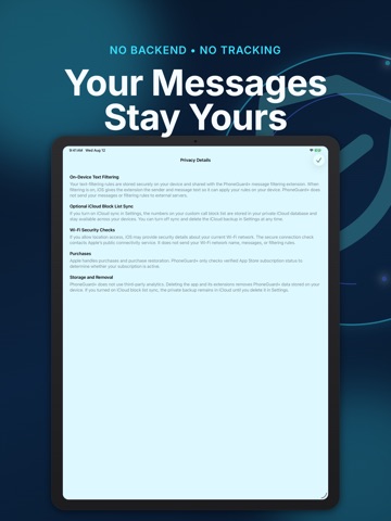 PhoneGuard+: Mobile Security iPad screenshot