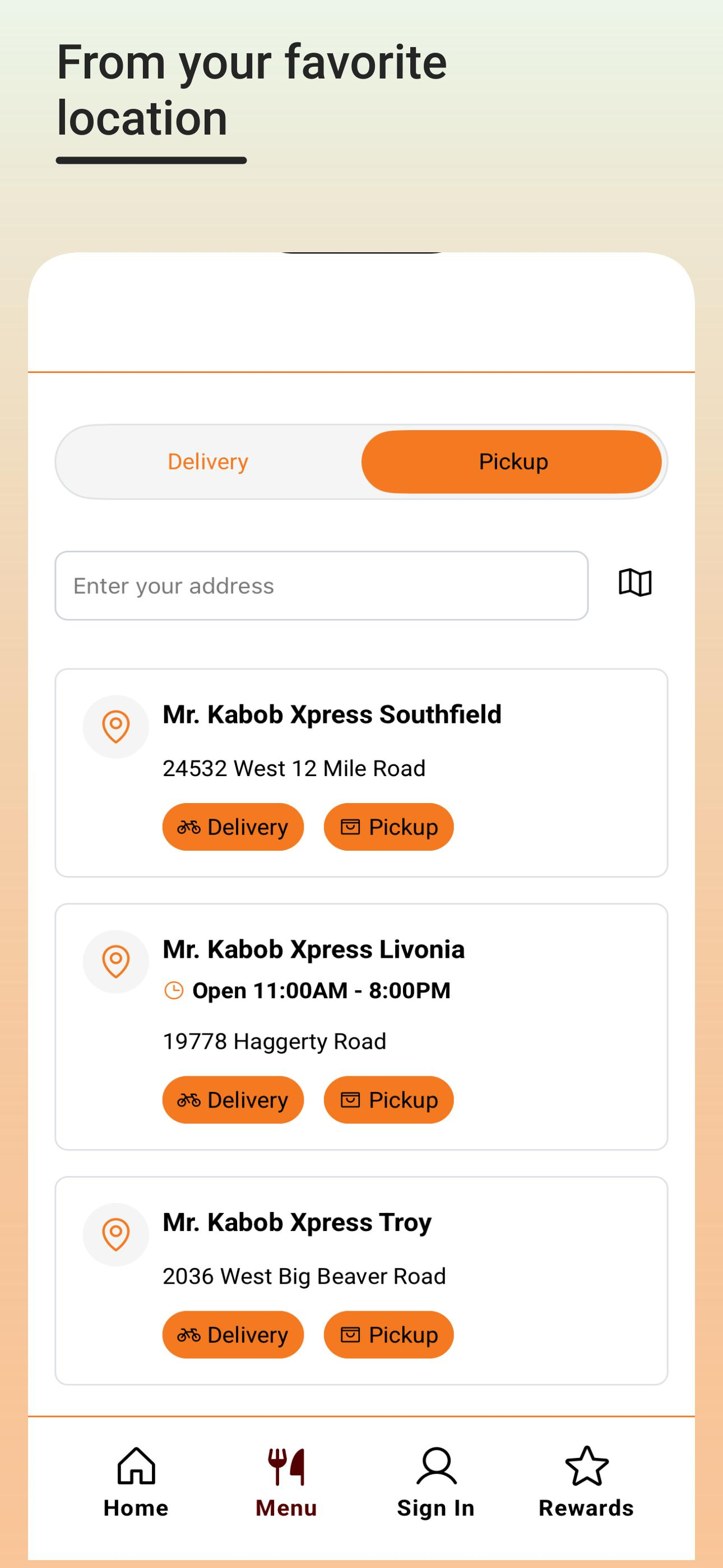 Mr Kabob Xpress screenshot 4