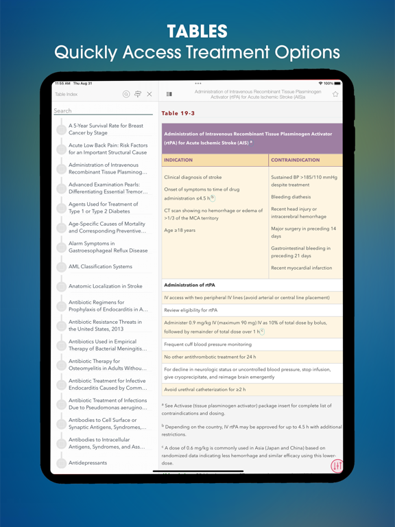 Harrison’s Manual of Medicine iPad screenshot 4 - Medical app