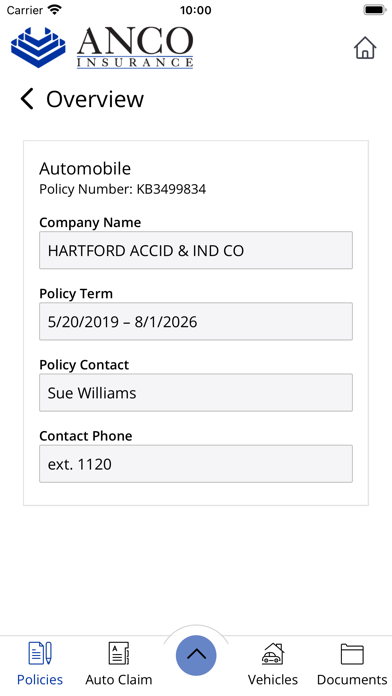 ANCO Insurance Online Screenshot