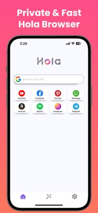 Hola Browser-Private&Fast web screenshot 1