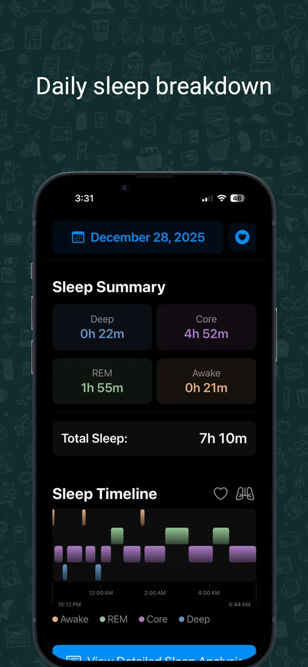 Screenshot #3 pour My Sleep Journal