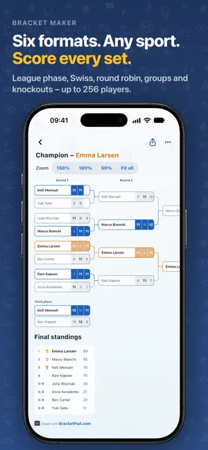 Bracket Maker: Tournament Pad screenshot 1