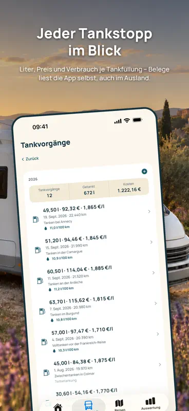 WomoLog: Wohnmobil-Tagebuch screenshot 5 of 10