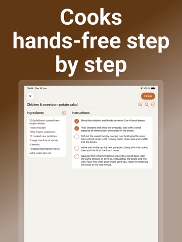 Makitra: Recipe book iPad screenshot
