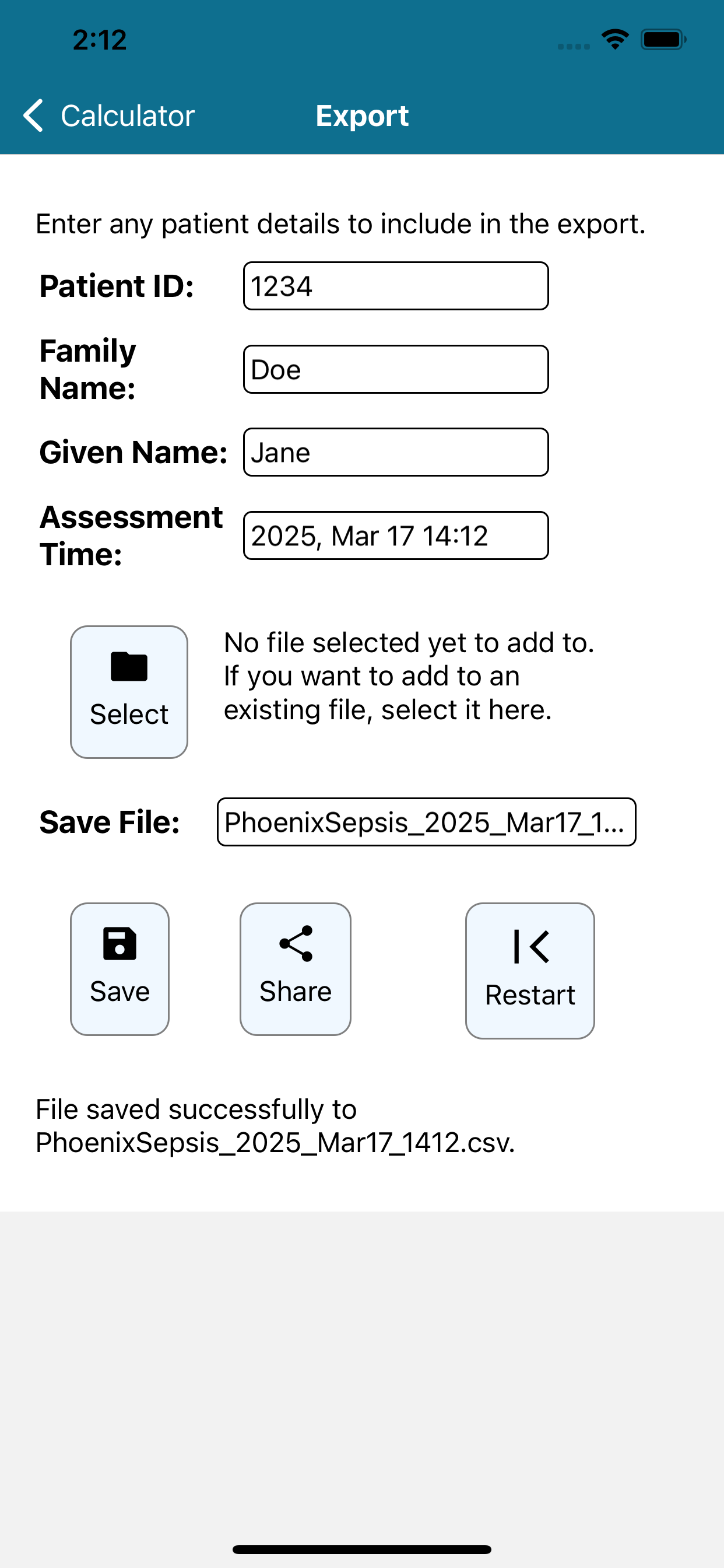 Phoenix Sepsis Calculator
