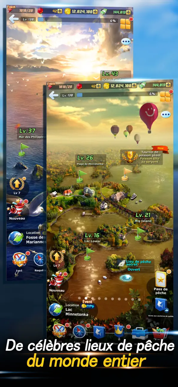 Ace Fishing: Wild Catch iOS Mod IPA screenshot 5 - iOS game interface