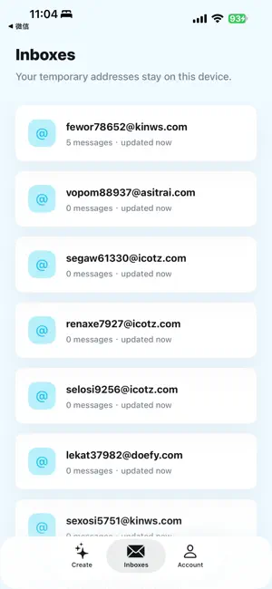 iMail - Temporary Mail screenshot 3