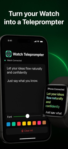 Watch Teleprompter iPhone screenshot