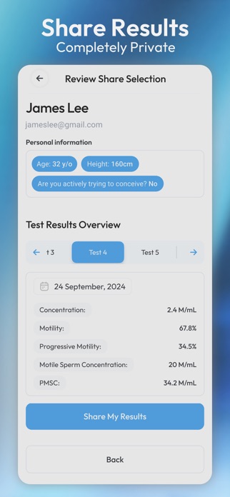 YO Home Sperm Test Screenshot 6 of 7