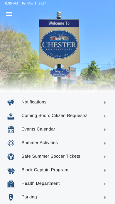 Chester City Connect app screenshot