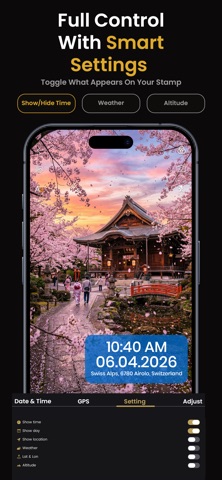 Time Stamp Camera - Date Time iPhone screenshot