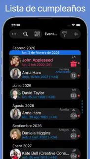 birthdayspro iphone capturas de pantalla 1