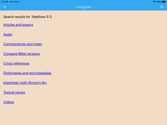 inWORD Bible iPad screenshot 7 - Reference app