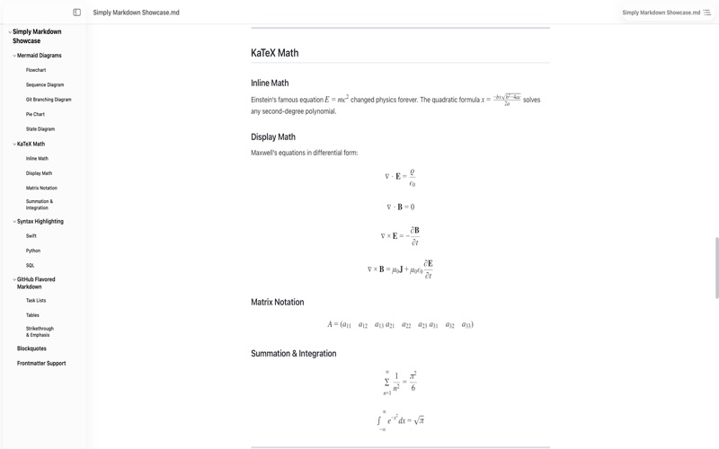 Simply Markdown screenshot