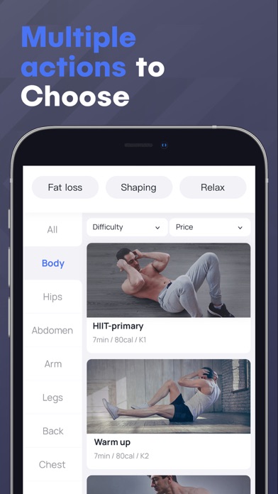 Perfit-Men's Fitness Coach Screenshot