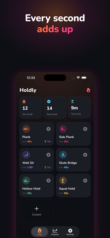 Holdly – Isometric Timer のスクリーンショット