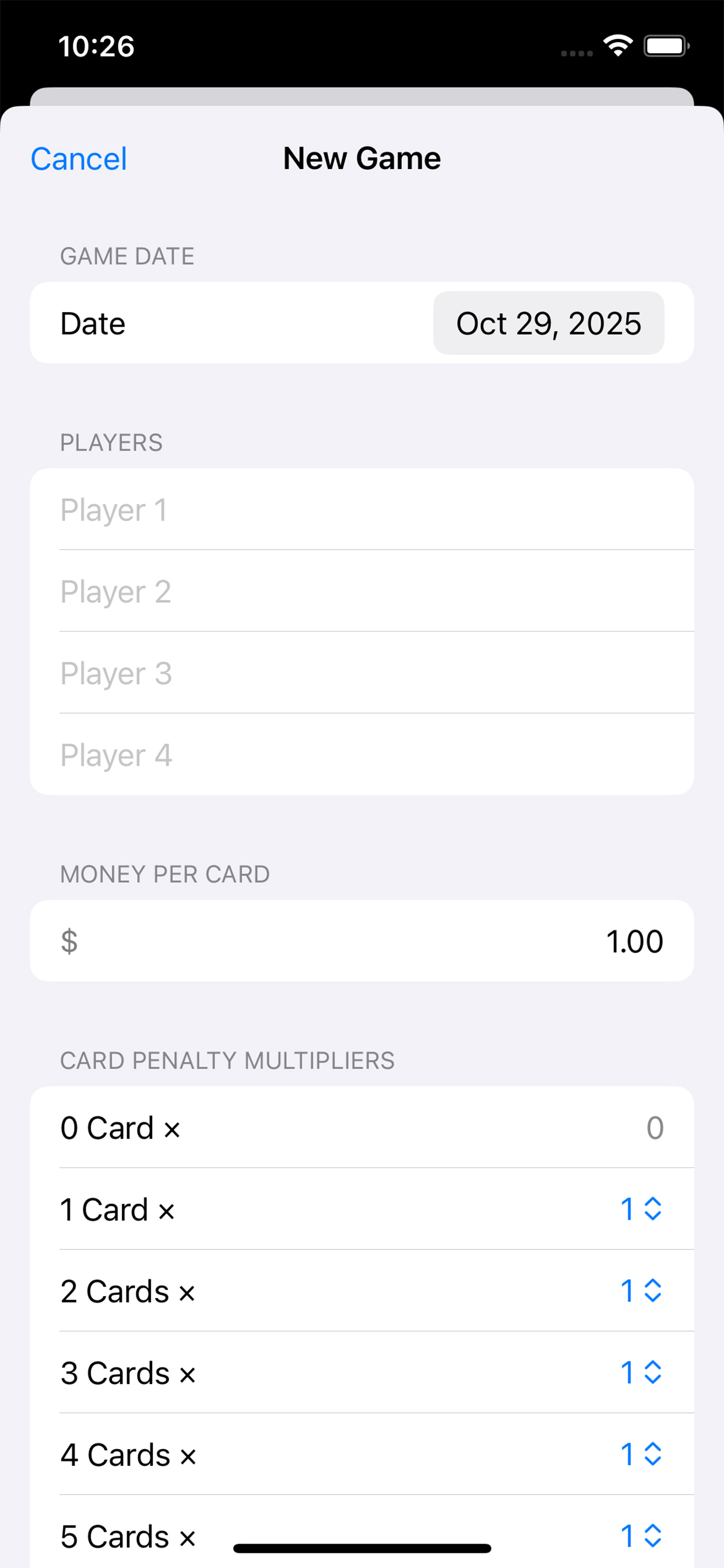 Big2 Tracker screenshot 4