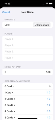 Big2 Tracker screenshot
