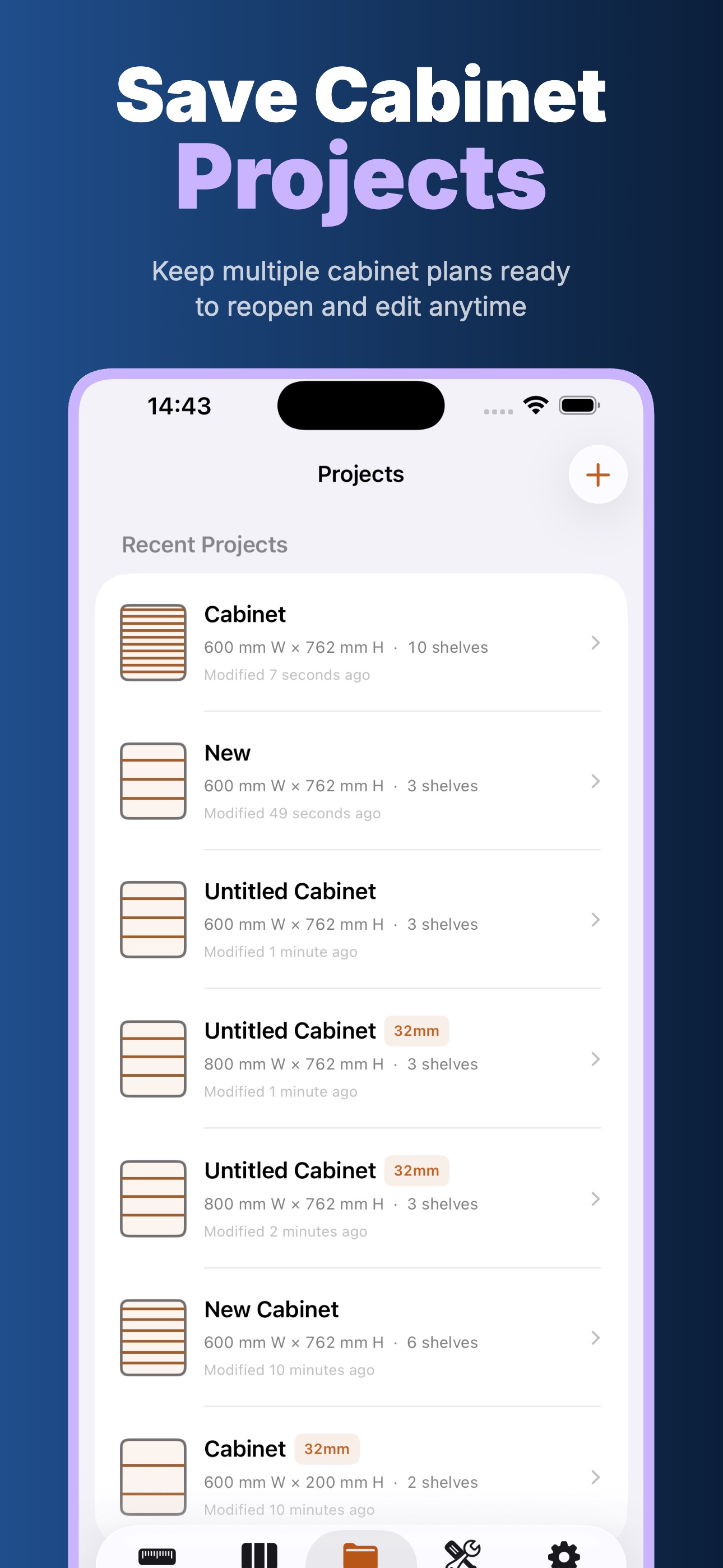Screenshot 5 of Shelf Planner: Cabinet Shelves