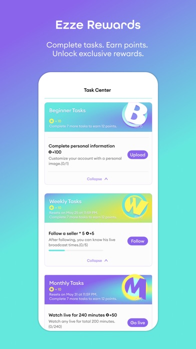 ezze: Stream, Shop & Socialize Screenshot