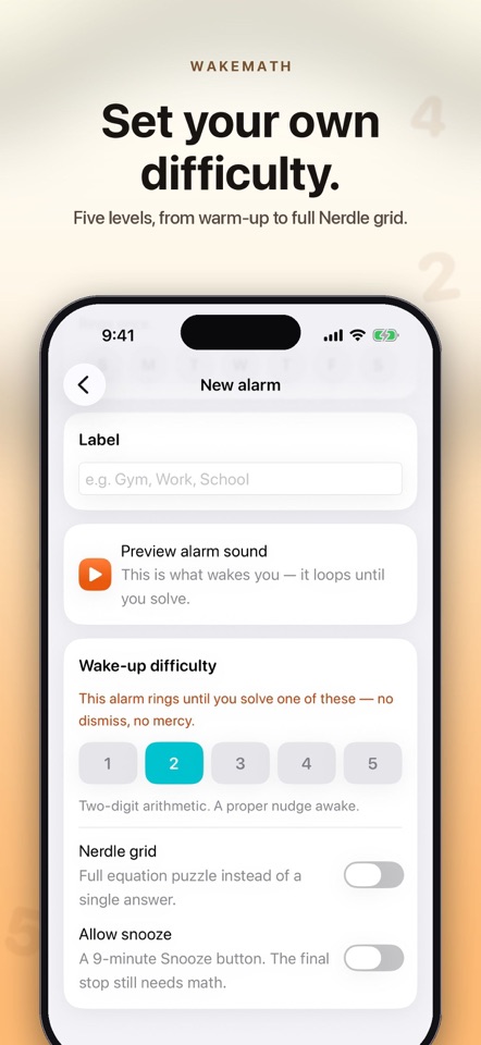 Wake Math — Math Alarm screenshot 4